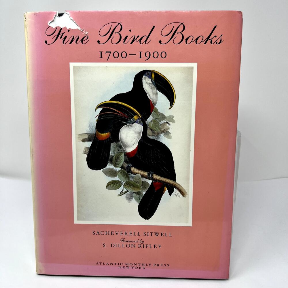 Fine Bird Books 1700-1900 by Sacheverell Sitwell Atlantic Monthly hardcover book